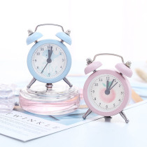 Student bed head creative bedroom childrens small alarm clock electronic cartoon mute simple clock super loud sound alarm table