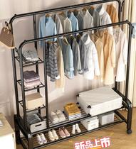 Simple clothes hanger coat rack floor hanger cabinet bedroom