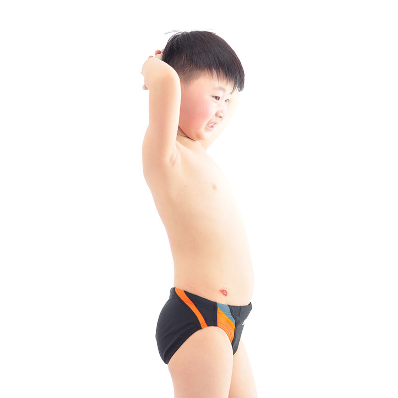 Yingfa الأطفال السباحة جذوع مطابقة اللون طالب الشباب الفتيان الفتيان الأطفال الكبار طفل ملابس السباحة مثلث السباحة جذوع