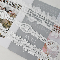 Tianhe lace lace lace mesh embroidered white vertical splicing hand side accessory accessories factory