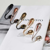 Tianhe lace new household with no punch curtain American hook hook zinc alloy cotton rope Japanese buckle factory