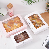 10 snow Mei Niang egg crisp packaging box hug roll cake box macaron puff biscuit sandwich box