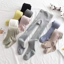 Girl Socks Spring Autumn New Combed Cotton Soft Elastic Pair Pantyhose 100 Hitch Pure Color Pineapple Tattooed Children Dance Socks