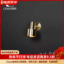 Norse simple creative net red all copper casa mirror headlight brass aisle living room bedroom wiring-free bedside wall light