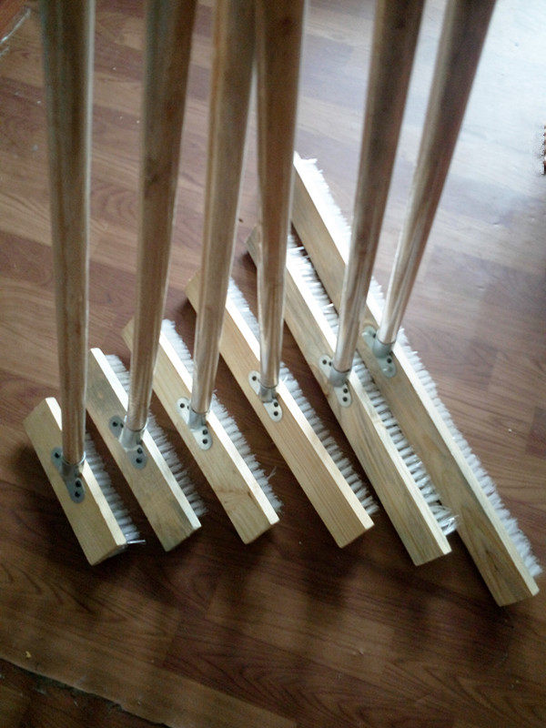 包邮硬毛长木柄地刷浴室厨房洗地刷院子瓷砖清洁刷钢丝刷工业用刷