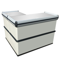 Fruit shop cashier White metal fresh fruits and vegetables Convenience store cashier Life supermarket corner cashier