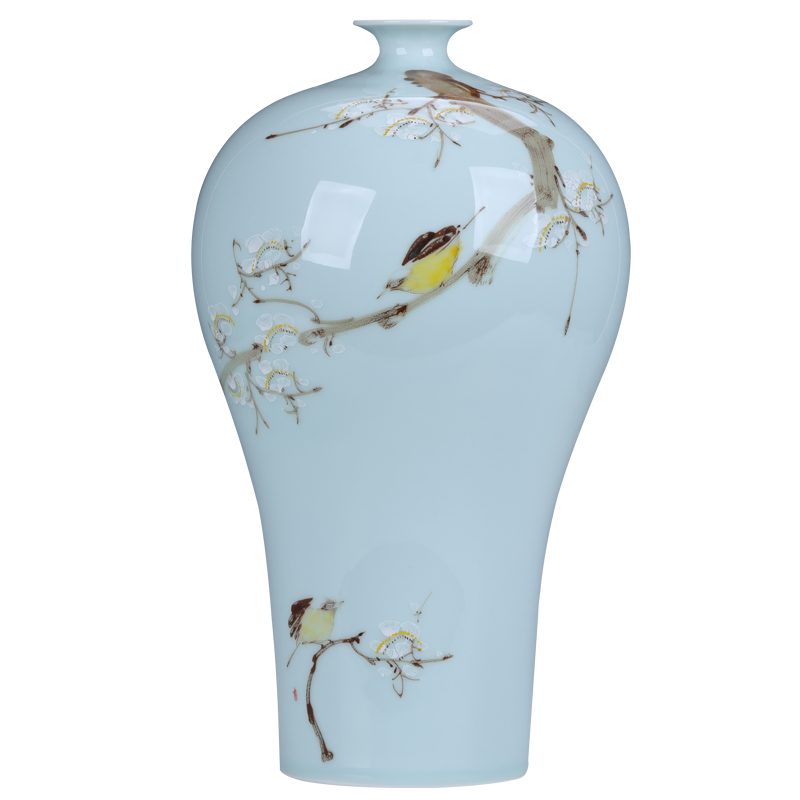 Jingdezhen ceramics hand - made vases name plum furnishing articles household act the role ofing is tasted the hall Chinese style restoring ancient ways home arranging flowers