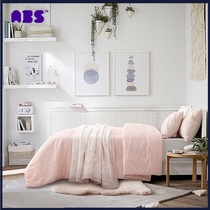 ABS love each other Mateo washable soft thin and breathable four-season Girls single pink lace quilt