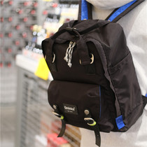 Qminica backpack female 16L large capacity waterproof high school student school bag vintage contrast color sandwich storage backpack