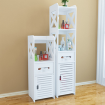 Bathroom shelf floor toilet storage cabinet bathroom toilet toilet side cabinet