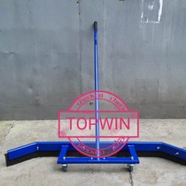 Aluminum alloy Stadium lobby pusher to push water rake cleaning water accumulation tool 1 2 meters wide single handle universal wheel