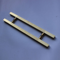Golden stainless steel handle thickened push-pull glass door handle modern reprint door handle box door handle box door handle