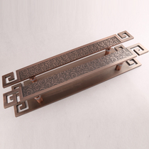 Xiangyun big handle Chinese antique gate handle hotel club handle glass door wooden door bronze European handle
