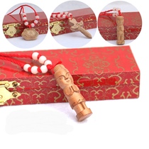 Authentic Feicheng evil-fighting peach wood sword pendant Anti-villain carving decoration to ward off evil spirits and protect safety Peach wood carry-on pendant