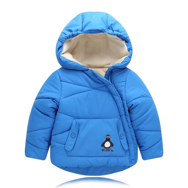 秋冬新款儿童棉服男童女童棉衣外套中小宝宝装连帽加厚法兰绒棉袄