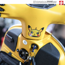 TUTU car sticker original cute Pikachu creative car sticker scratch cover cover waterproof reflective sticker