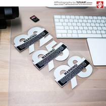 TUTU map car sticker original modified fuel tank cap sticker racing fuel label warning sticker waterproof reflective sticker