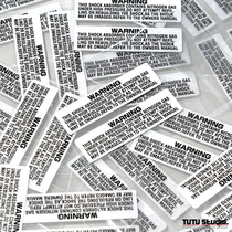 TUTU map car sticker shock absorber modification warning sticker universal motorcycle shock absorber sticker warning reflective sticker