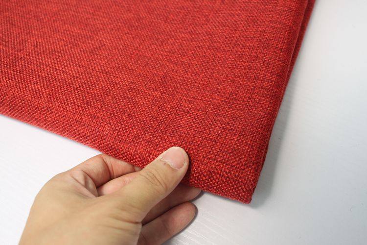 半米价 枣红色亚麻布料 棉麻布老粗布沙发套面料 沙发布料 粗麻布