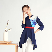 Three grid original design 2021 summer technician clothing beauty health overalls bathing foot bath two-piece female