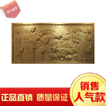 Artificial sandstone TV background wall three-dimensional wall brick cultural fossil Chinese ethnic sandstone mosaic relief to celebrate the harvest