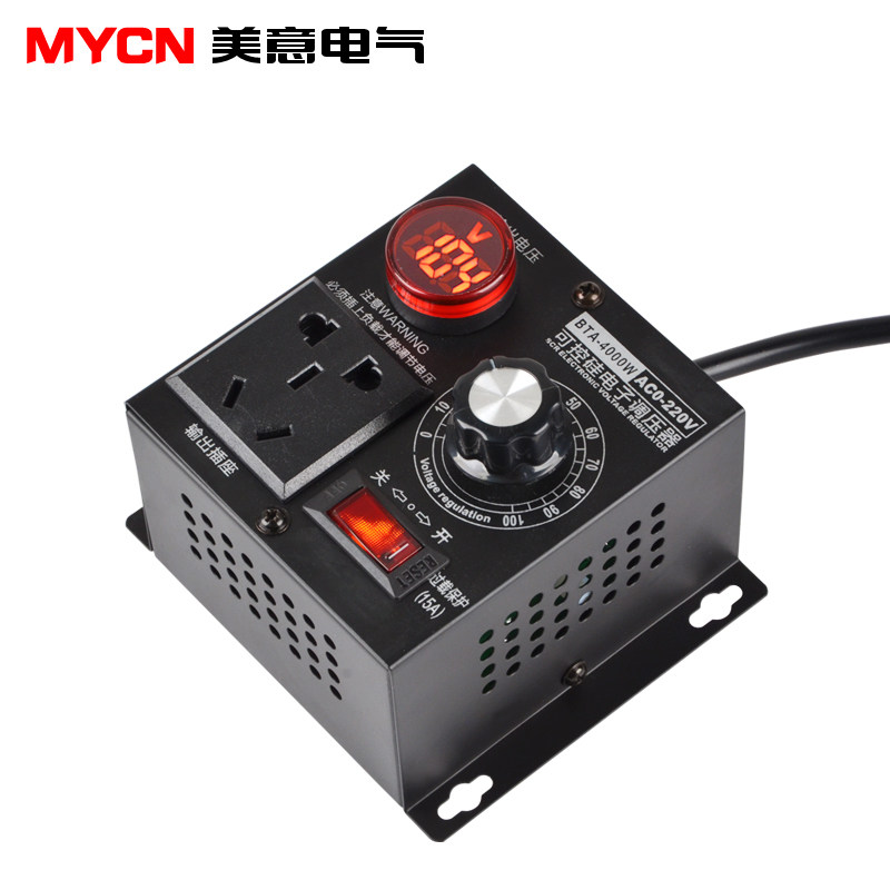 4000w大功率可控硅电子调压器电机风扇电钻变速调速器调温器220v