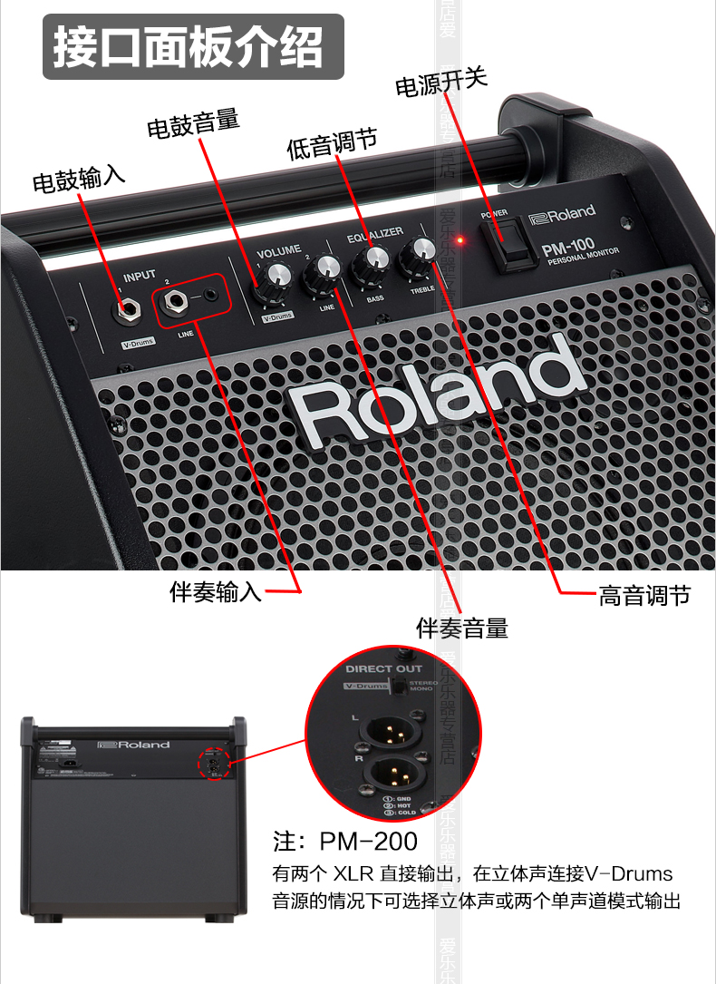 Акустическая система Roland PM100 PM03 PM-200 PM10 Акустическая система Roland PM100 PM03 PM-200 PM10
