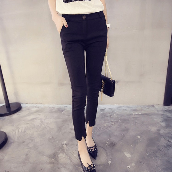 Autumn and winter plus velvet Korean version of thin pants, ladies casual trousers cropped pants pencil pants, wild summer
Autumn and winter plus velvet Korean version of thin pants, ladies casual trousers cropped pants pencil pants, wild summer