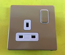 Honeywell Honeywell British 13a stainless steel surface audio socket with switch 24357