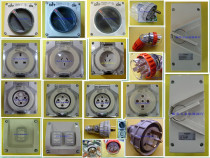 Schneider Qi sheng waterproof curved frame switch WHD WHT20 16A 35A 63A