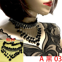 2020 new Latin modern dance accessories mixed crystal pendant silver bead stream su necklace fashion wild diamond clavicle