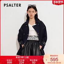 Shadow Psalm Womens 2021 Autumn New Korean version of the trend color line shoulder shoulder sleeve loose denim coat women