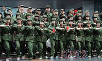 Red Guards male and female costume revolutionary fighter performance costume red general costume chorus costume Beijing rental rental