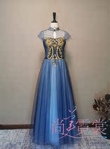 Out of the rental evening dress women 2021 New banquet elegant chorus long dress show slim long Beijing