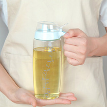 Xinjiang elder brother glass oil pot household large capacity oil tank kitchen press type oil bottle store Department Store