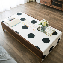 Plums Nordic Ins Nets Red Large Polenta Dot Living-room Tea Table Hood Waterproof Anti-Burn Thickened Tea Table Mat Table Cushion Table Cloth