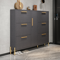 Light luxury type ultra - thin flip shoe cabinet household door 17cm 15cm small thin door behind small household door