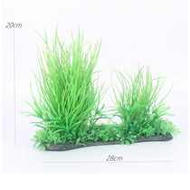 Fish tank decoration plastic simulation fake water grass package aquarium landscape turtle ornaments large encrypted water grass green