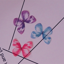 Sen Ensemble Dream Fairy Soft-girl Genie Emulation Thin Yarn Butterfly Wings Red Haired Earrings Ornament Accessories 7