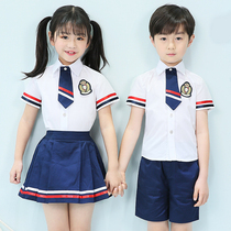 61 Kids Choir School Clothes Primary School Clothes Kindergarten Costume Performance Clothes Unisex Sling Pants Performance Clothes Spring Summer