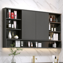 Feng Shui Mirror Cabinet Bath Cabinet Mirror Fold Concealed Concealed Combination Smart Toilet Toilet Mirror Box Hanging Wall Style