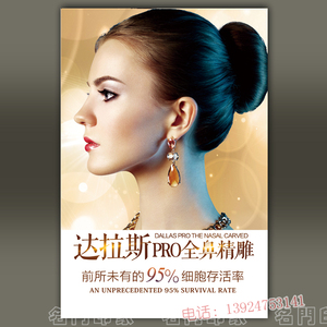 达拉斯TPRO全鼻精雕无框画装饰画 美容院墙画
