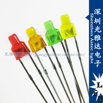 2MM RED LIGHT F2 GREEN yellow ORANGE BLUE AND white FLAT head LOW HEAD WITH WATER CHESTNUT 164LED light emitting tube indicator light special