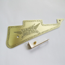 babymetal custom brass LP guard Hand carved engraved lettering