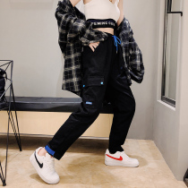 Large size work dress pants woman fat mm spring autumn casual straight drum pants 200 catty loose handsome and fat younger sister conspicued long pants