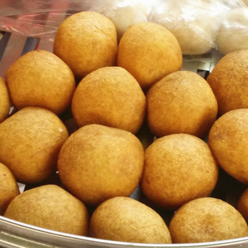 广东化州客家纯手工油炸糯米糍 油果传统小吃糕点椰丝炸煎堆煎圆