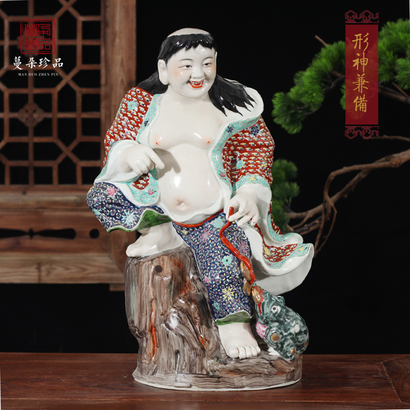 Jingdezhen ceramic bang play golden cicada fun vivid ceramic art furnishing articles furnishing articles dynamic decoration art
