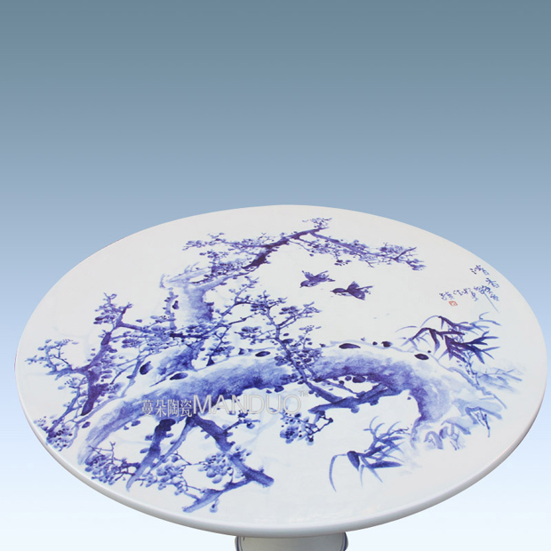 Jingdezhen porcelain ceramic table adornment is suing balcony garden villa garden art porcelain table