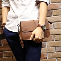 Mens bag retro crazy Horse leather mens clutch large capacity handmade handbag original Korean version of the new stereotype