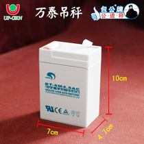 Wantai direct vision scale battery accessories electronic hook scale original power supply hanging scale battery 6V4 5A factory direct sales